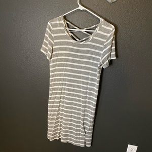 Striped t-shirt dress